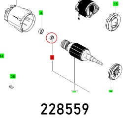 BALL BEARING 608 2Z C3 DIN 625