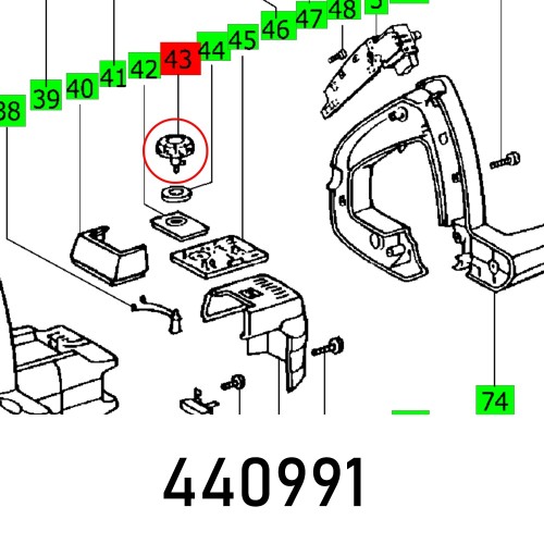 ADJUSTING WHEEL AP 55 E