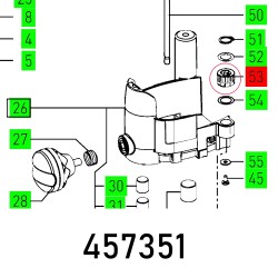 ADJUSTING WHEEL OF 1010 EB