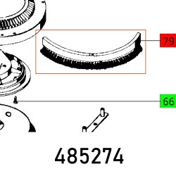 FESTOOL BRUSH INSERT FOR RAS AHP-RAS D180 485274