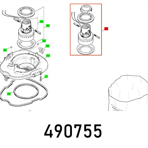 MOTOR 230V SR 6/14 E 1200W SK2
