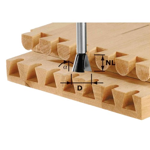 FESTOOL DOVETAIL CUTTER HS S8 D20/17/15  490995