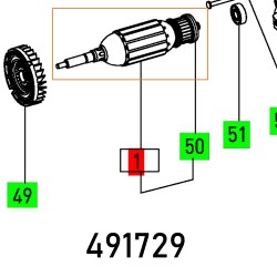 ARMATURE 230V TS 55 Q