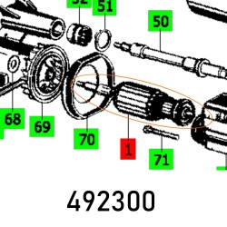 ARMATURE 230V HL 850 E 230V ET-BG