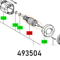 ARMATURE 230V CS 70 EB 230V