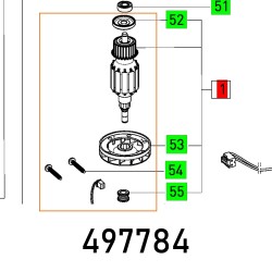 ARMATURE RO90DXFEQ 230V ET-BG