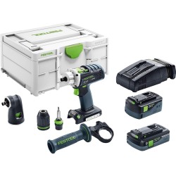 FESTOOL CORDLESS DRILL DRC 18/4 LI 5,2-SET QUADRIV