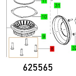 SCREW M4X16 DIN 7500