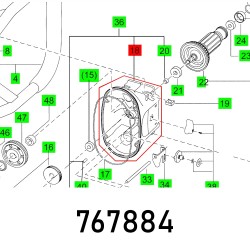 BEARING COVER MX 1600/2 EQ DUO