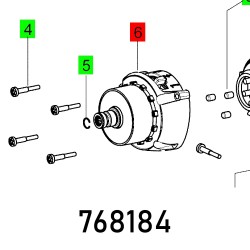 GEAR HOUSING PDC 18/4 KOMPLETT