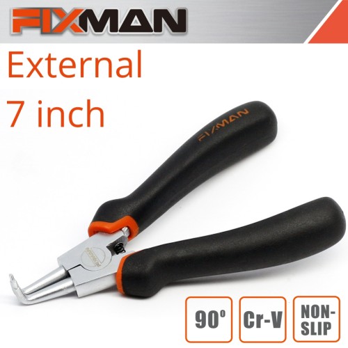 FIXMAN EXTERNAL CIRCLIP PLIERS 7"/175MM  90 DEG