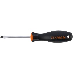 FIXMAN S/DRIVER SLOTTED 5.5X1X75MM CRV WITH ERGONOMIC HANDLE