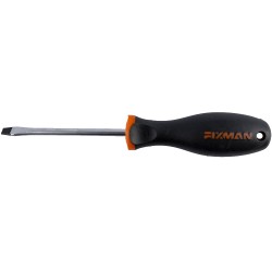 FIXMAN S/DRIVER SLOTTED 6.5X1.2X100MM CRV WITH ERGONOMIC HANDLE