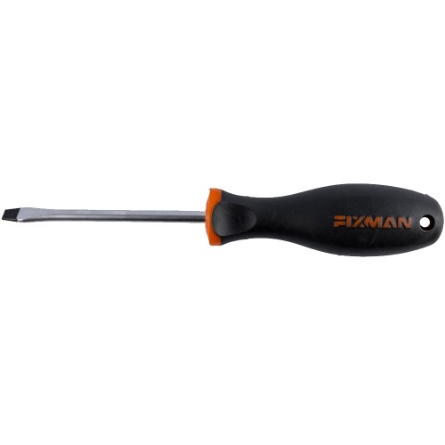 FIXMAN S/DRIVER SLOTTED 6.5X1.2X100MM CRV WITH ERGONOMIC HANDLE