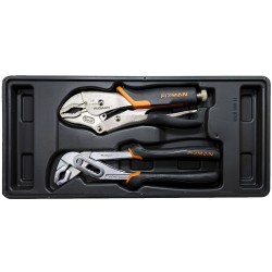 FIXMAN TRAY 2 PIECE PLIER SET GROOVE JOINT PLIERS 10" AND LOCK GRIP PL