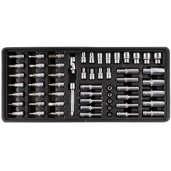 FIXMAN TRAY 57 PIECE 1/4" DRIVE SOCKETS AND ACCESSORIES