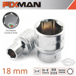 FIXMAN 3/8" DRIVE HEX SOCKET 18MM
