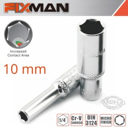 FIXMAN 1/4" DR DEEP SOCKET 10MM