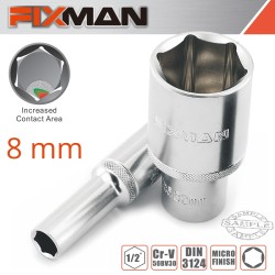 FIXMAN 1/2" DR DEEP SOCKET 8MM