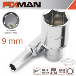 FIXMAN 1/2" DR DEEP SOCKET 9MM