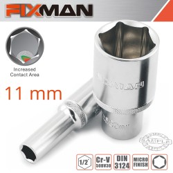 FIXMAN 1/2" DR DEEP SOCKET 11MM