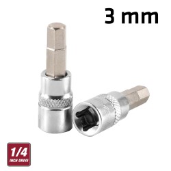 FIXMAN 1/4" DR.BIT SOCKET 3MM HEX ALLEN H3