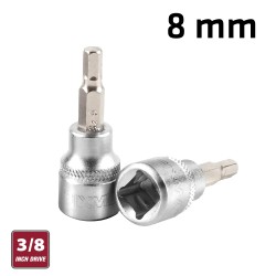 FIXMAN 3/8" DR.BIT SOCKET 8MM HEX ALLEN H8