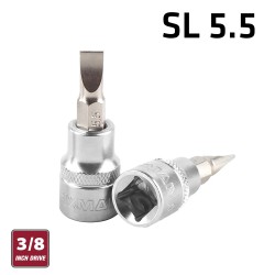 FIXMAN 3/8" DR.BIT SOCKET SL5.5 SLOTTED SCREWDRIVER BIT