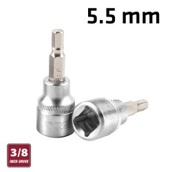 FIXMAN 3/8" DR.BIT SOCKET 5.5MM HEX ALLEN H5.5