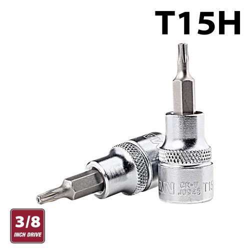 FIXMAN 3/8" DR.BIT SOCKET T15H TORX SECURITY