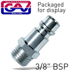 COUPLER INSERT 3/8"M 2 PACKAGED