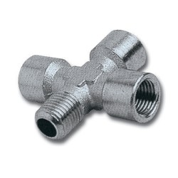 4-WAY CONNECTOR 1/4"3F/1M PACKAGED