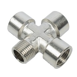 4-WAY CONNECTOR 1/2"3F/1M