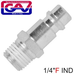 HARDENDED STEEL QUICK COUPLER INSERT 1/4"F IND