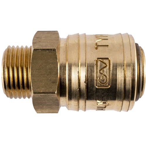 BRASS MALE QUICK COUPLER 3/8"M