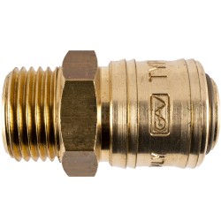 BRASS MALE QUICK COUPLER 1/2"M