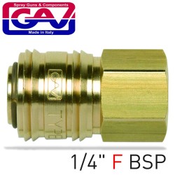 BRASS QUICK COUPLER 1/4"F