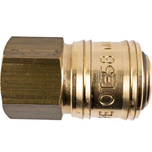 BRASS FEMALE QUICK COUPLER 3/8"F