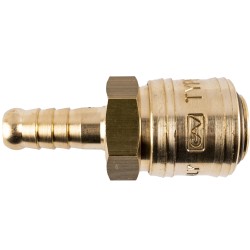 BRASS QUICK COUPLER 9MM HOSE