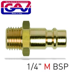 BRASS CONNECTOR 1/4"M