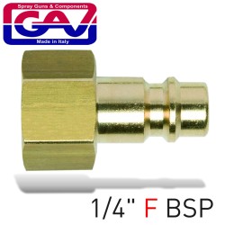 BRASS CONNECTOR 1/4"F