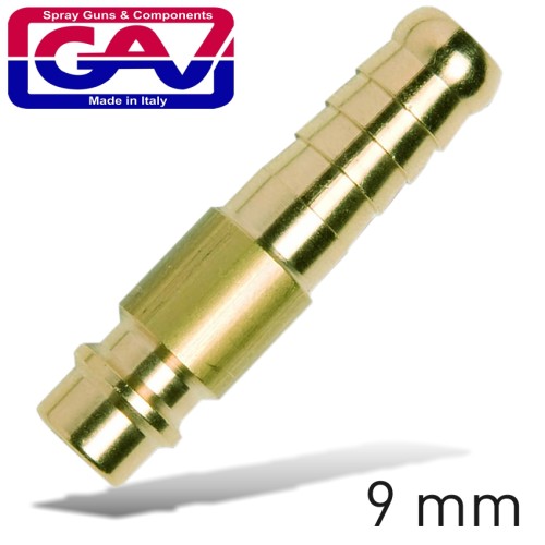 BRASS CONNECTOR 9MM