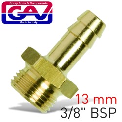 BRASS HOSE TAIL 3-8 MX13MM