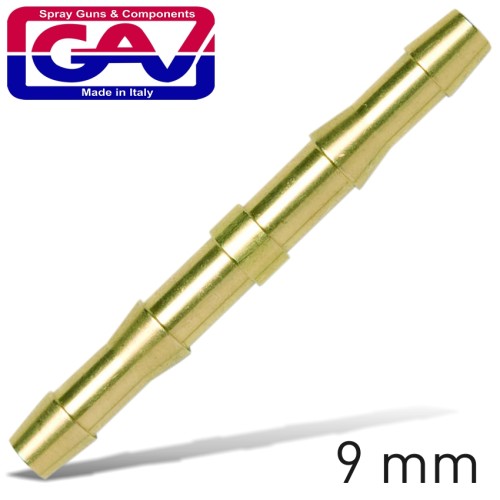 BRASS HOSE CONNECTOR 9MM