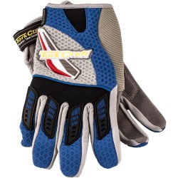 MECHANICS GLOVE X LARGE SYNTHETIC LEATHER PALM AIR MESH BACK BLUE