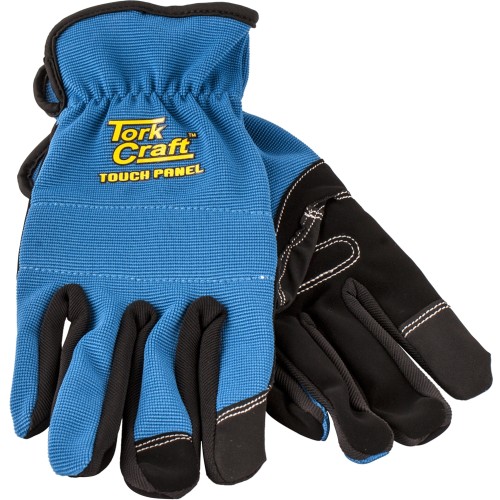 GLOVE BLUE 2XL WITH PU PALM MULTI PURPOSE