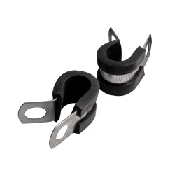 HOSE CLAMP 10MM X 12MM B/WIDTH RUBBER LINED BULK