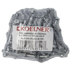 POL HAMMER-IN FIXING 5X35MM X 100 PER PACK