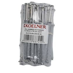 POL HAMMER-IN FIXING 8X80MM X 50 PER PACK