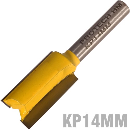 STRAIGHT BIT 14MM X 25MM CUT 2 FLUTE METRIC 1/4" SHANK